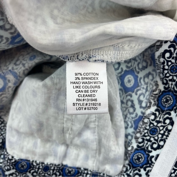 Jude Connally Womens Lucia Crop Stretch Knit Pants Blue Geometric Size Small - Picture 10 of 15